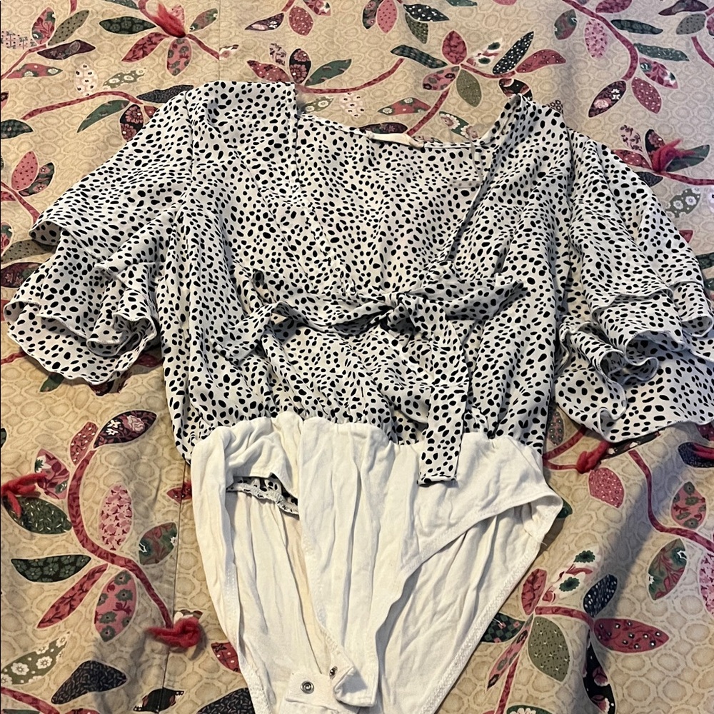 Altar'd State Black and White Patterned Top
